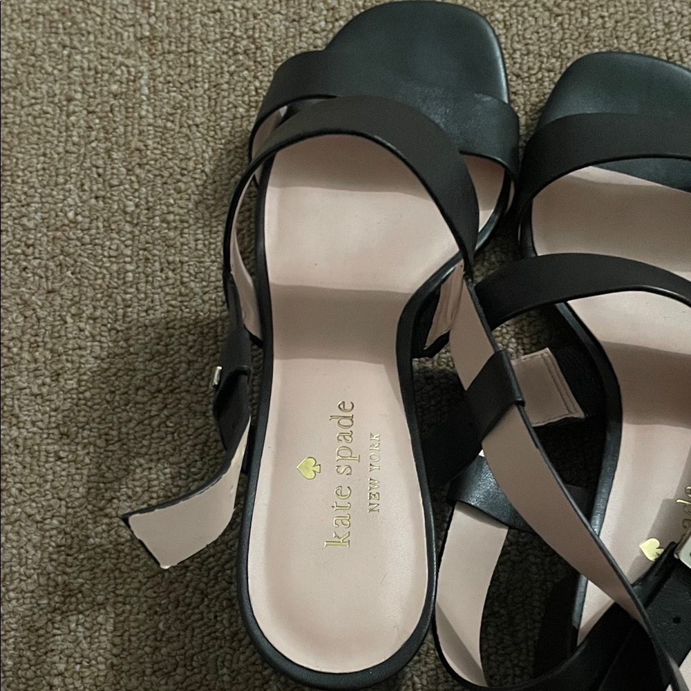 Kate Spade Elegant Black Strappy Sandals